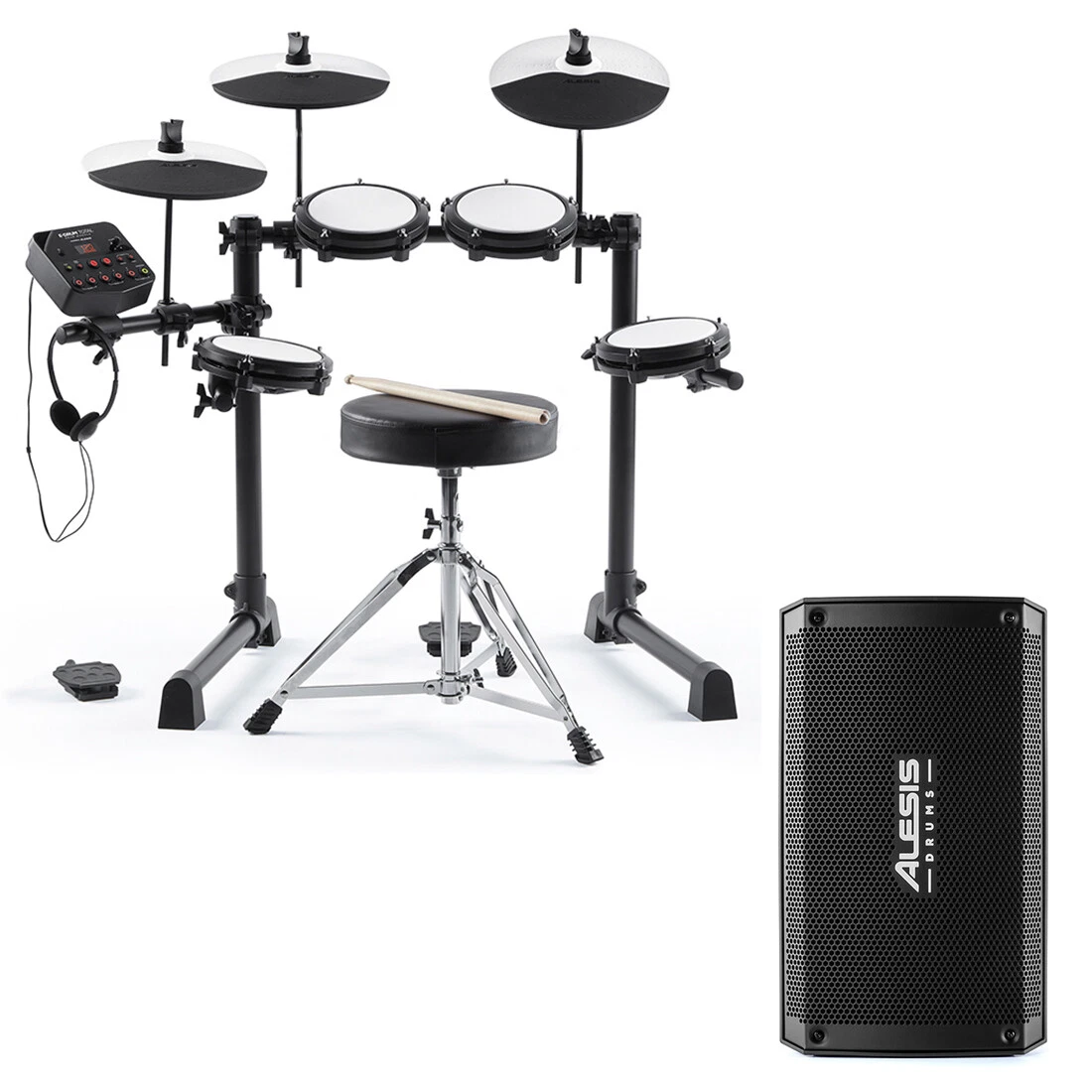 Alesis E-Drum Total Electronic Drum Set Kids Drumkit Bundle w