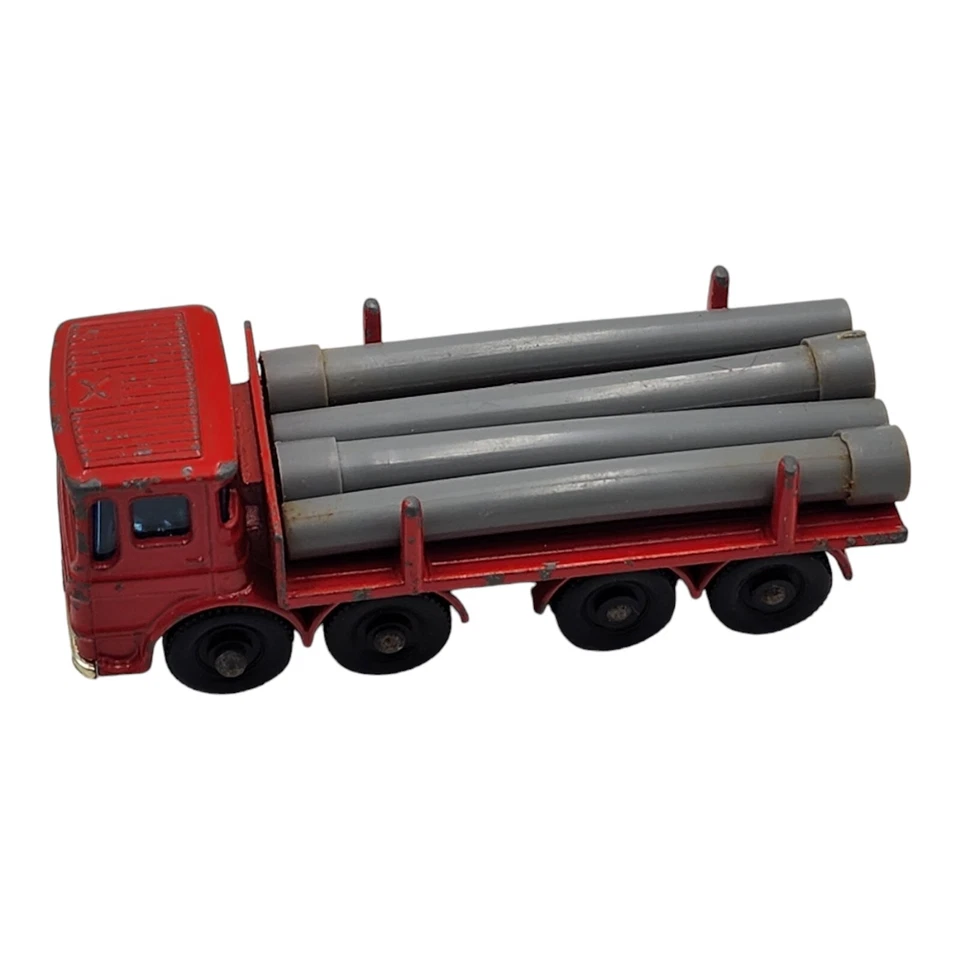 Caja de fósforos vintage Lesney NO. Camión de 10 tubos con 5 tubos hecho en Inglaterra juguete Foto 4 de 4