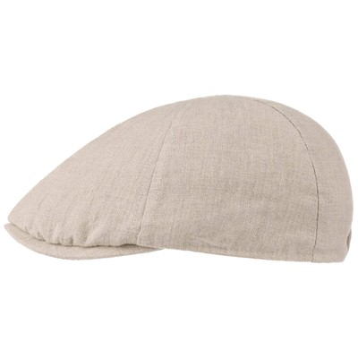 LIPODO Leinen Flatcap Schirmmütze Schiebermütze Leinencap Sommercap