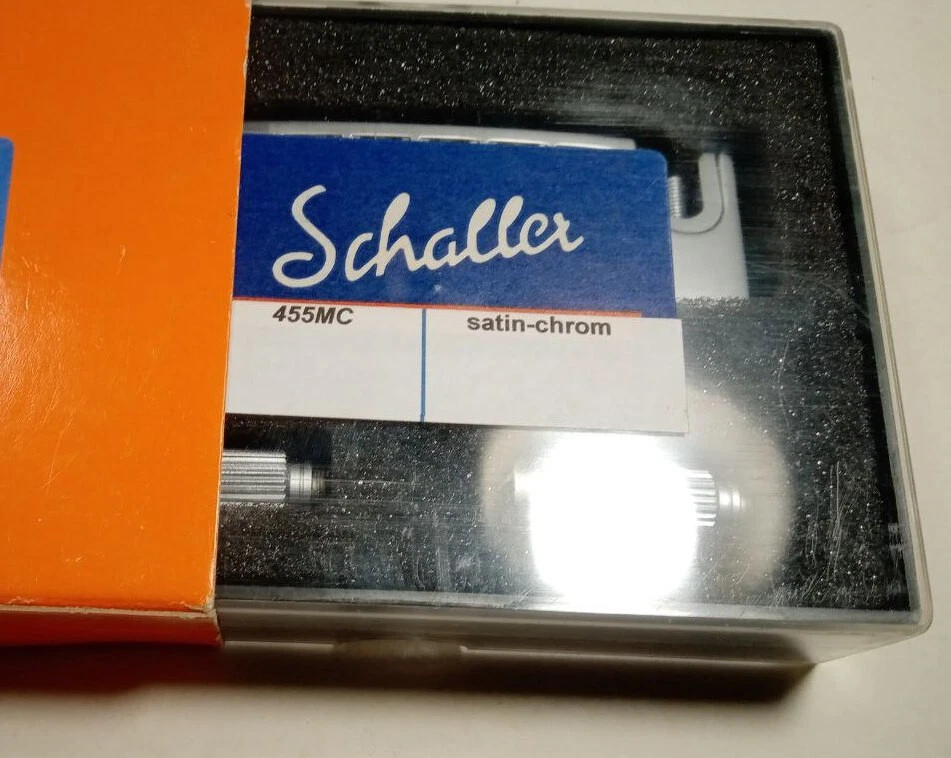 Schaller NOS Puente-Pieza trasera-Combinación 455MC SatinChrome Foto 3 de 4