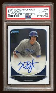 PSA-10-KRIS-BRYANT-2013-BOWMAN-CHROME-RC-AUTO-SP-AUTOGRAPH-ROOKIE-CUBS-MVP-STAR
