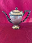 Homan Plate on Nickle Silver Tea Pot W M Mounts 0660 USA Ornate Monogrammed "S" — photo 1