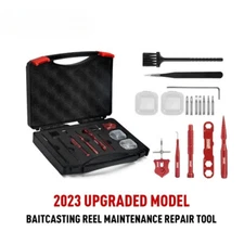 Fishing Reel Maintain Toolbox Multifunctional Fish Tackle Box Repair Kits Tools