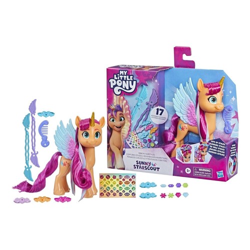 Modellino My Little Pony Ribbon Hairstyles Sunny Starscout - Foto 12 di 19