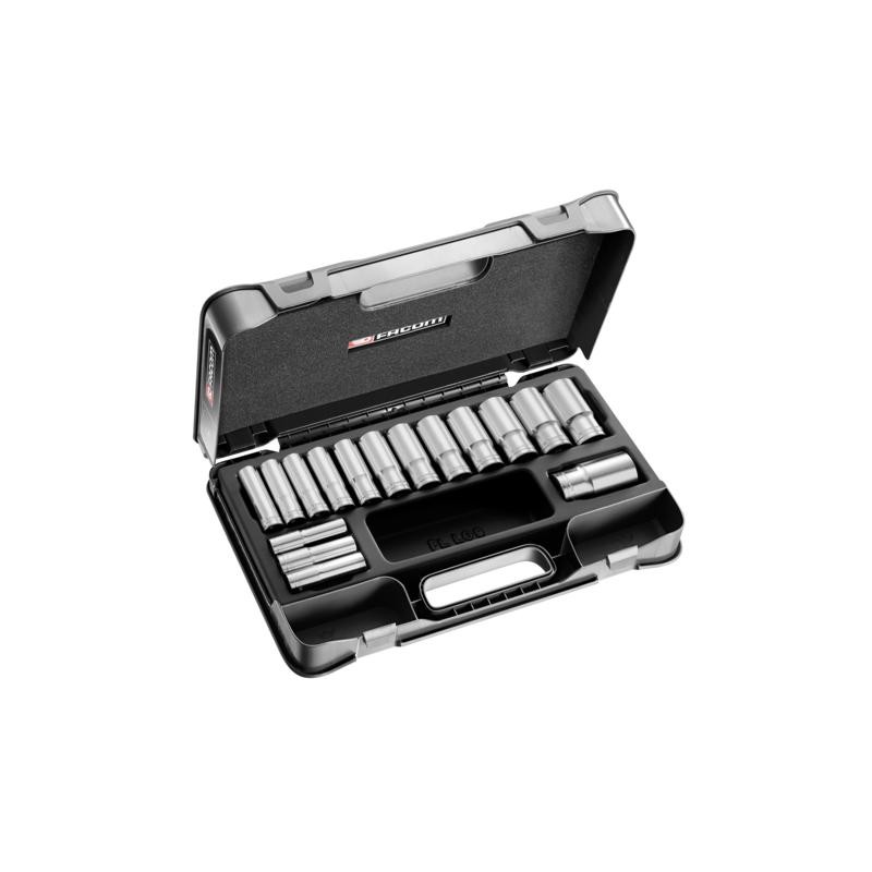 Coffret douilles 1/2 FACOM forgé en acier haute résistance