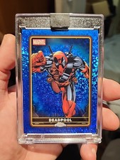 2025 Topps Chrome Deadpool /125 Deadpool #1 Blue Mini Diamond Marvel