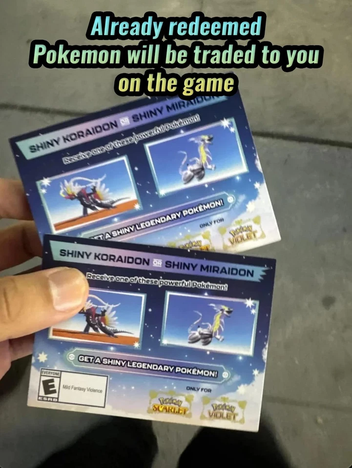 ✨ Shiny Miraidon Koraidon 🟣Event Paldea 🟣 All Languages ❤️ Scarlet Violet 💜 - Image 2 of 4
