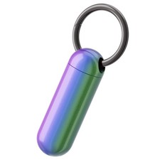 Small Pill Case Keychain Portable Pill Container Waterproof Titanium Pocket P...