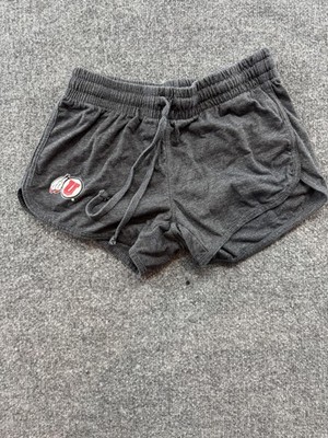 Utah Utes Shorts Womens Small Gray NCAA Football Colosseum Lounge Drawstring