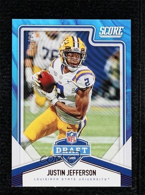 2020 Score NFL Draft Red Zone 3/20 Justin Jefferson #NFL-10 Rookie RC 07i7