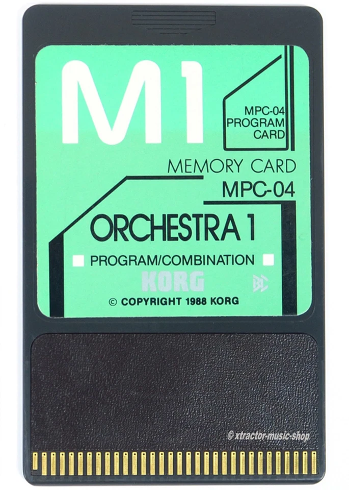 KORG M1 / M1R Original ROM Memory Card MPC-04 ORCHESTRA 1 / + 1 JAHR GEWÄHR✅