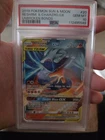 2019 RESHIRAM & CHARIZARD GX 20/214 UNBROKEN BONDS POKEMON PSA 10