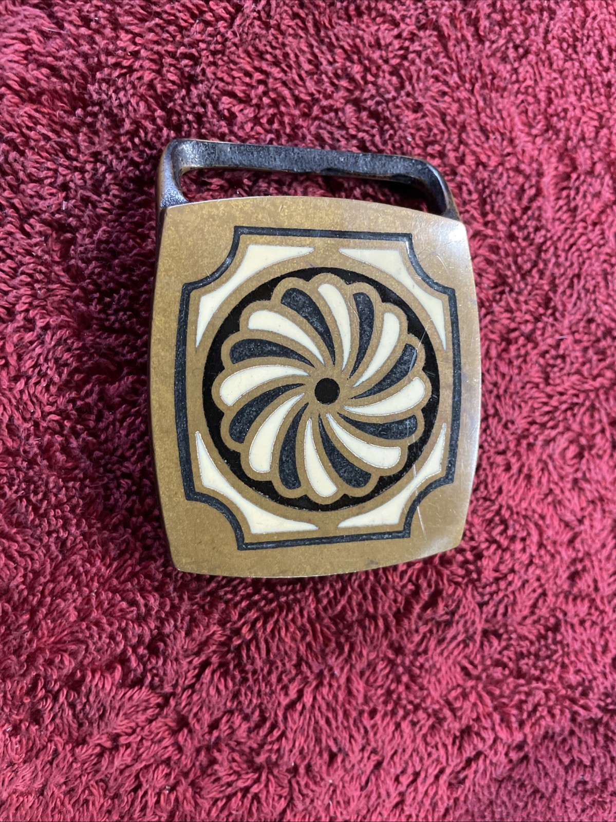 Tech Ether Guild Pinwheel Solid Brass 1978 Vintag… - image 1