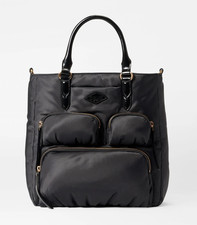 MZ WALLACE Small Chelsea Top Handle Tote Crossbody w/ Pouch NWT Black