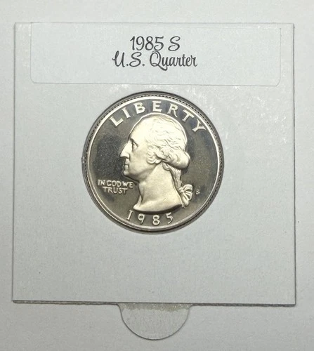 1985-S Washington Quarter Proof — photo from another recent sale
