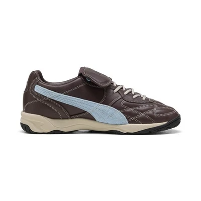 Puma King Indoor Mix baskets pour hommes en cuir brown - Photo 1/4