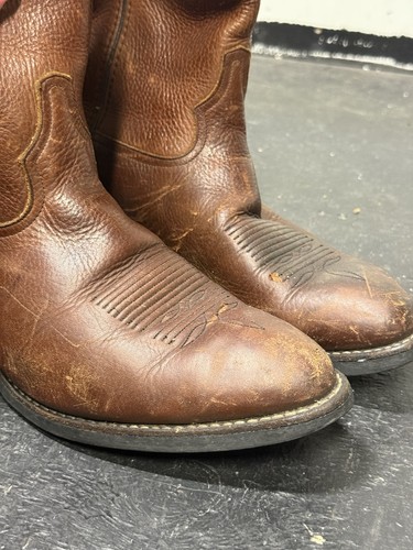 Stivali da cowboy Tony Lama VM7004 uomo 11EE marrone western/stivali da lavoro - Foto 8 di 11