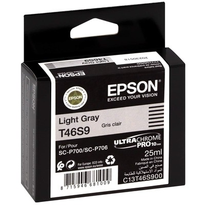 Epson Tintenpatrone UltraChrome Pro T46S9 Original Hell Grau C13T46S900