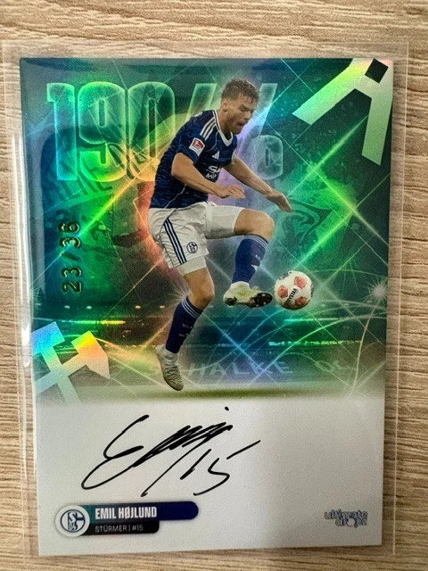 Emil Hojlund Autogramm 23/36  FC Schalke 04 Ultimate Dropz