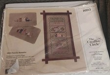 The Creative Circle 1693 Vintage Family Sampler 1988 8  x 16   BRAND NEW SEALED 