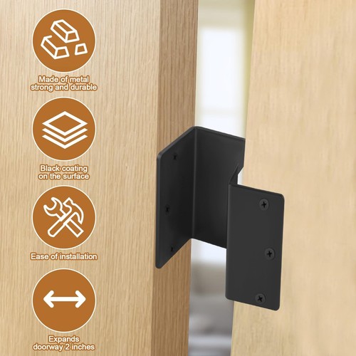 3 Pack Handicap Door Hinges, Offset Door Hinge, 3.5 Inch Swing Clear Offset D... - Picture 3 of 7