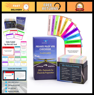 VFR Flashcards for Private Pilot Checkride & Oral Exam | 300+ Study Cards on FAA