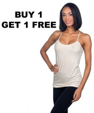 Active Basic Tank Top Cami Long Layering Acti...