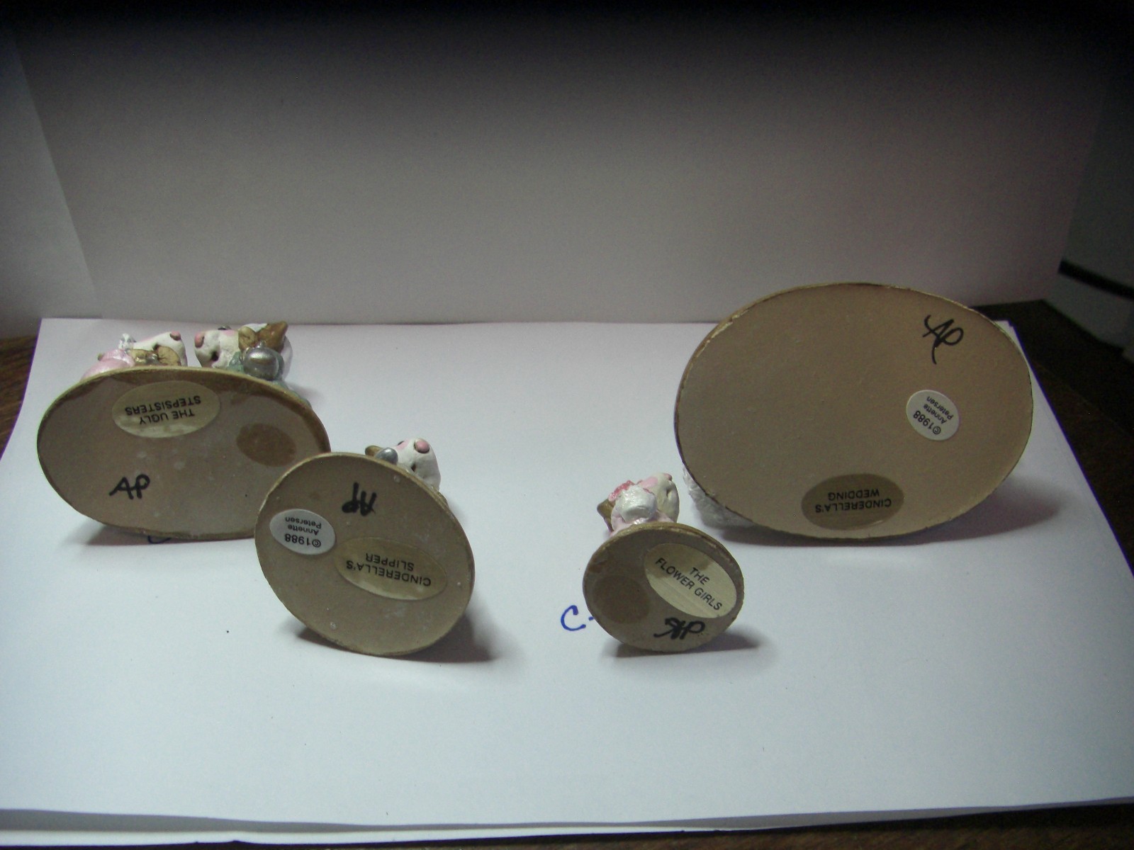 1988 Wee Forest Folk Mouse Cinderella Wedding Mice Lot C05 C02 C1A C6  Peterson