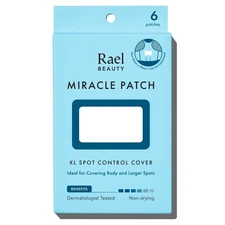 Rael Hydrocolloid Pimple Patches, Miracle XL Spot Cover, Large Acne (6 Count)