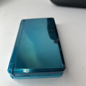 Nintendo 3DS Handheld Console Aqua Blue CTR-001 USA Tested Working Charger