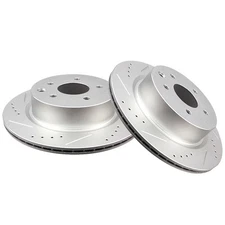 Rear Brake Disc Rotors For Infiniti EX35 G25 M45 Q40 Nissan 370Z Nissan Maxima