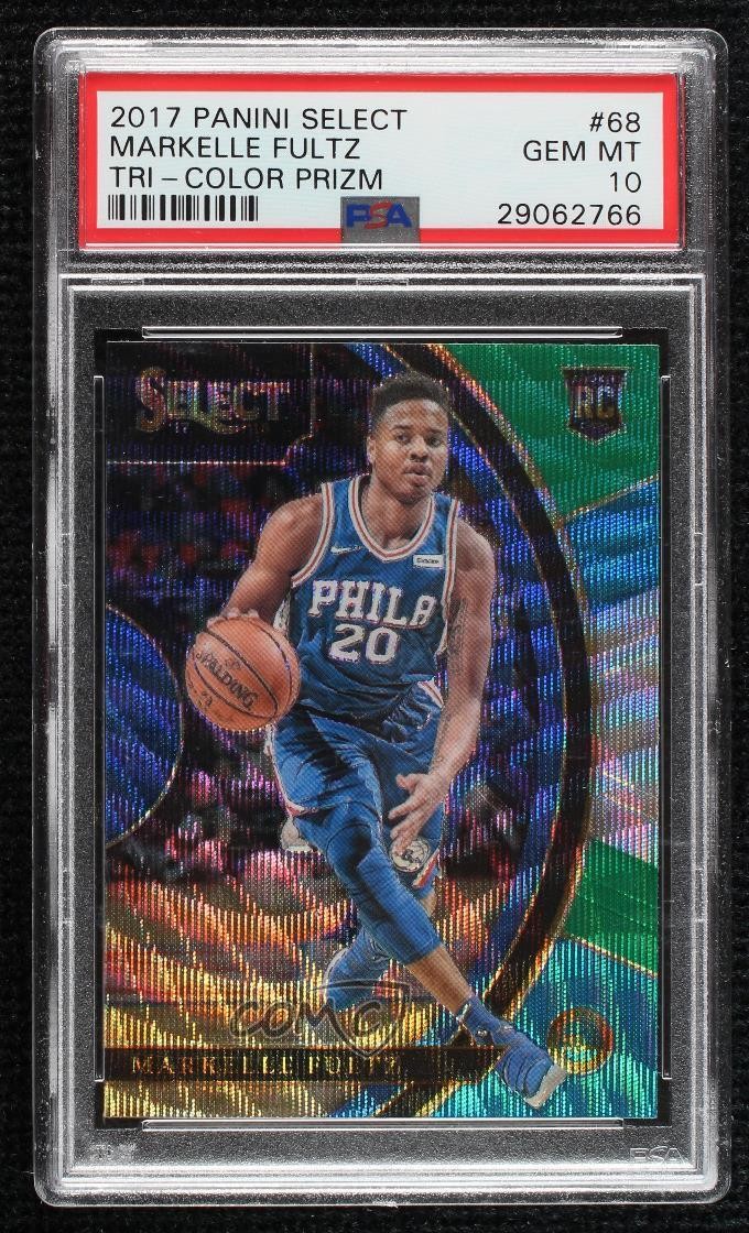 2017 Panini Select Concourse Tri-Color Prizm Markelle Fultz PSA 10 GEM MT 05s9