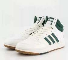 Men's Adidas HOOPS 3.0 Mid Athletic Shoes Size 9.5 Green White Gum IG5570 New