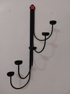 Partylite  Escalera Wandhalter schwarz für Teelichter Metall ca. 65cm