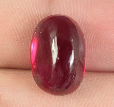 Burma Red Ruby Natural Oval Cabochon 10 Carat Loose Gemstone Certified E17631