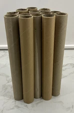 13 Asstd Brown Clean Paper Cardboard Rolls Tubes - School Church Crafts _ DIY