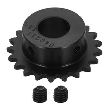 25 Chain Roller Sprocket 15mm Bore 45.5mm OD, 21 Tooth with Set Screws