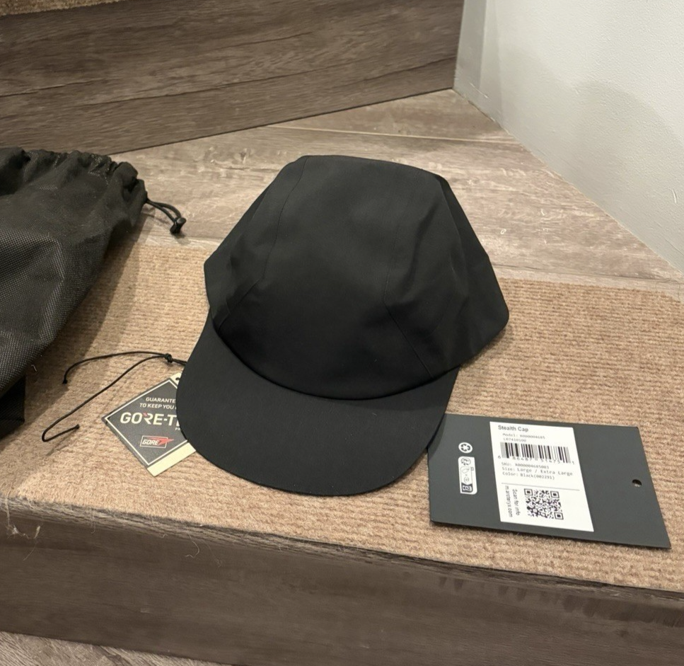 Arc'teryx Veilance BNWT Men's Stealth Cap Hat Gore-Tex Black L/XL