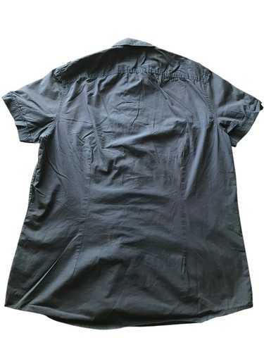 Kenneth Cole Reaction Men’s Shirt Tactical Style Short Sleeve Snap Button Sz L - Picture 4 of 4