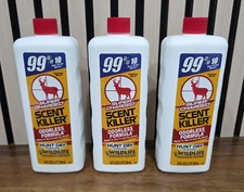 Super Charged Scent Killer Refill Set Of  3 24 Ounce Bottles Odorless  Quickship