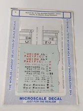 Microscale 60-417 N UP, NP, GN 40' 70 Ton Airslide Hoppers Decal Sheet