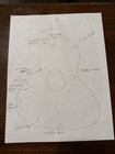 Wooden Guitar Cutout Signed By Entertainers See Sketch Attached. Sam Cooke Book. — photo 2