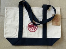 * NEW * Trader Joe’s Tote Bag Canvas Reusable Heavy Cotton/Poly