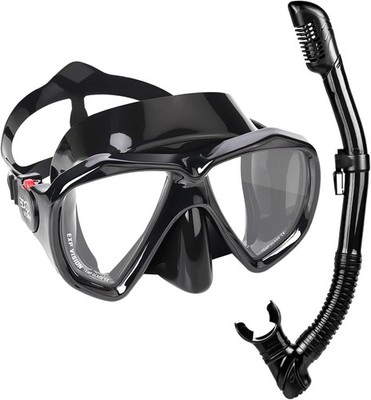 Diving Mask Snorkel Set 2-in-1 Anti-Fog 3D Anatomisch 1 Stück