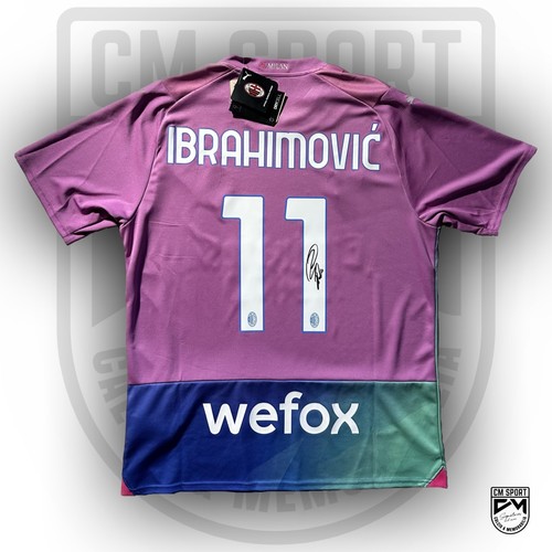 AC Milan - Zlatan Ibrahimovic - Maglia Third Store con firma Autografa + Prova