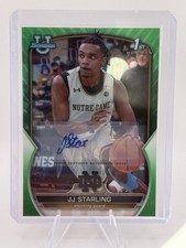 2022-23 Bowman Chrome U 1st JJ STARLING  #’d/99 Auto Green Refractor #37 ⭐️