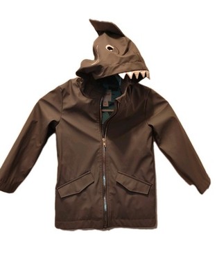 Cat And Jack Grey Shark Rain Jacket Size 3T- Excellent Condition