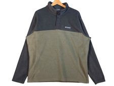 Columbia Men's Steens Mountain Half Snap II Fleece Pullover Size XL Stone Green