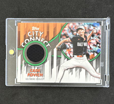 🔥Topps Series 1 City Connect Swatch Cade Povich Orioles Green /99 #CC-CP