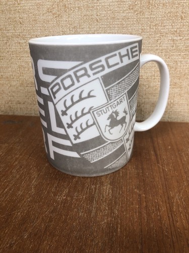 Porsche Drivers Selection Gray Mug Mission 2014 Our Return Stuttgart Logo
